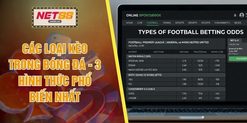 Các Loại Kèo Trong Bóng Đá - 3 Hình Thức Phổ Biến Nhất