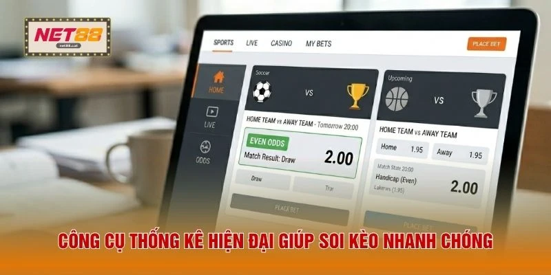 Công cụ thống kê hiện đại giúp soi kèo nhanh chóng